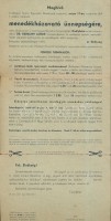[1936] Kitöltetlen meghívó a Magyar Turista Egyesület Medikusok csoportja által alapított Bársony János menedékház felavató ünnepségére