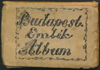cca 1940 Budapesti emlékalbum kihajtható képes leporello 10 képpel