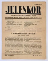 1940 a Jelenkor 2. évf. 21. száma, érdekes írásokkal