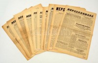 1956 Népszabadság. A Magyar Szocialista Munkáspárt Lapja, 12 szám, 1956. november 2. I. évfolyam 1. szám, 1956. november 8.,12.,18., 20.-23.,25.,28.-29., december 5., I. évf. 4.,7.,12.-20.,25.számok, benne a forradalom és a kor híreivel,