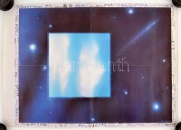 cca 1985 Béke. Plakát. hajtásnyomokkal / Peace. Poster 60x40 cm