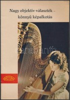 cca 1962 Nagy objektív-választék-könnyű képalkotás, Meyer Optik, pp.:12, 21x15cm