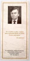 1993 Emléklap Antall József miniszterelnök ravatalozásáról