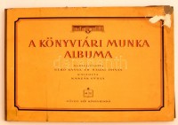A könyvtári munka albuma. Összeállította Gerő Gyula és Sallai István. Rajzolta Kaszás Gyula. Budapest, 1954, Művelt Nép Könyvkiadó, 24 p. Kiadói szakadozott, foltos mappa, kissé viseltes állapotban, intézményi bélyegzővel. De a
