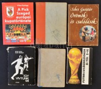Vegyes sport témájú könyvek: 6 db: 
Vándor  Kálmán: Futballvilágbajnokok A-Z-ig. Bp., 1986, Lapkiadó. Kiadói papírkötés. 
Elek Ilona, Elek Margit: Így vívtunk mi. Bp, 1968, Sport. Kiadói egészvászon kötés, kiadói kissé