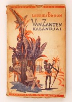 Laurids Bruun: Van Zanten Kalandjai, Pantheon R.T. Kiadása, 1926, papírkötés, 174 oldal.
Állapot: A kötése meglazult, a borítója sérült, a gerince kopott.