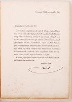 Kner Izidor: Félévszázad mesgyéjén 1882-1932. Gyoma, 1931, Kner. Kiadói félvászon kötésben. Hozzá Kner Izidor sokszorosított, köszöntő levele