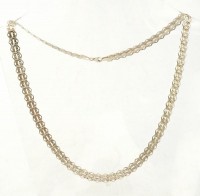 Ezüst(Ag) nyaklánc, jelzett, h: 45 cm, nettó: 7,9 g