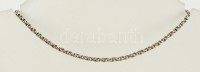 Ezüst(Ag) dupla szemes karlánc, jelzett, h: 18,5 cm, nettó: 2,6 g