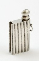Ezüst(Ag) kölnitartó függő, jelzett, 4,7x2,3 cm, nettó: 14,1 g