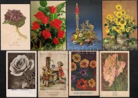 Kb. 138 db főleg MODERN üdvözlő lap / Cca. 138 mostly modern greeting motive cards