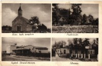 Agárd, Strand, vasútállomás, Római katolikus templom (fa)