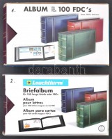 2db egyforma 100 férőhelyes Leuchtturm luxus FDC berakó 24 x 13 cm méretig, tokkal