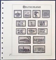 NSZK 1998-2004 52 db előnyomott falcmentes albumlap bélyegek, bélyegfüzetek, emlékívek, stb. számára
