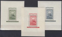 1951 80 éves a bélyeg blokksor (42.000) (halvány rozsda foltok / light stain)