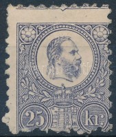 1871 Réznyomat 25kr képbe fogazott bélyeg (40.000++)