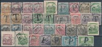 1918 34 db szükségportó bélyeg