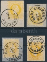 1867 4 db 2kr luxus bélyegzéssel