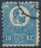1871 Kőnyomat 10kr (22.000) (pici elvékonyodás / small thin paper)