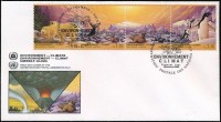 1993 Éghajlatváltozás négyescsík Mi 239-242 FDC-n