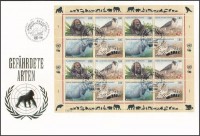 1993 Veszélyeztetett állatok (I) teljes ív Mi 227-230 FDC-n