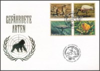 1994 Veszélyeztetett állatok (II) sor Mi 245-248 FDC-n