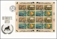 1994 Veszélyeztetett állatok (II) teljes ív Mi 245-248 FDC-n