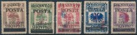 1919 Forgalmi értékek Mi 47-51 II (a záróérték hiányzik)