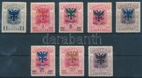 1920 Forgalmi sor magas érték nélkül Mi 67-75 (73 hiányzik / missing)