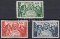 1949 75 éves az UPU sor Mi 283-285