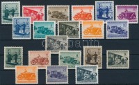 1941-1942 Csomagszállító bélyeg 2 db sor Mi 1-12, 13-20 (Mi 13 falcos)