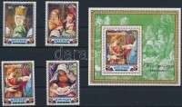 1992 Guido Reni festmények: Karácsony sor Mi 697-700 + blokk Mi 79