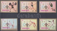 1972 Müncheni nyári olimpia vágott sor Mi 582 B-587 B