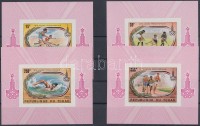 1979 Moszkvai nyári olimpia sor vágott blokkformában Mi 867-870