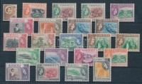 1954-1957 Forgalmi Mi 138-156 2 sor, színváltozatokkal / 2 complete sets with colour varieties