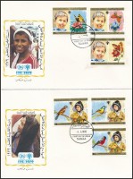 1979 Nemzetközi Gyermekév sor Mi 1602-1607 2 db FDC-n