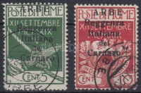 Carnaro-sziget 1920 Forgalmi Mi 20-21 II