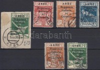 Carnaro-sziget 1920 Forgalmi Mi 20-25 II