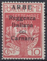 Carnaro-sziget 1920 Forgalmi Mi 21 II