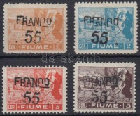 1919 Forgalmi sor záróérték nélkül Mi 86-89