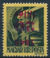 1945 Kisegítő 20f/1f fordított felülnyomással (20.000)