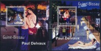 2001 Paul Delvaux 2 klf blokk Mi 1696-1697