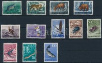 1954 Állatok (I) sor Mi 738-749