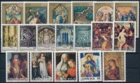 1970-1992 Művészet motívum 18 klf bélyeg, közte sorok