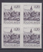 1972 Forgalmi fogazatlan négyestömb Mi 1493 I U. Certificate: Velickovic
