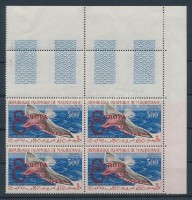 1962 Együttműködés négyestömb felülnyomással Mi VI I. típus
