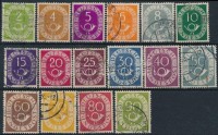 1951 Forgalmi, postakürt sor Mi 123-138