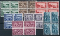Campione 1944 Forgalmi sor 4-es tömbökben Mi 6-12