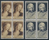 1954 Mária év sor 4-es tömbökben Mi 924-925