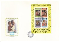 1979 Nemzetközi Gyermekév sor Mi 401-404 + blokk Mi 7 2 db FDC-n